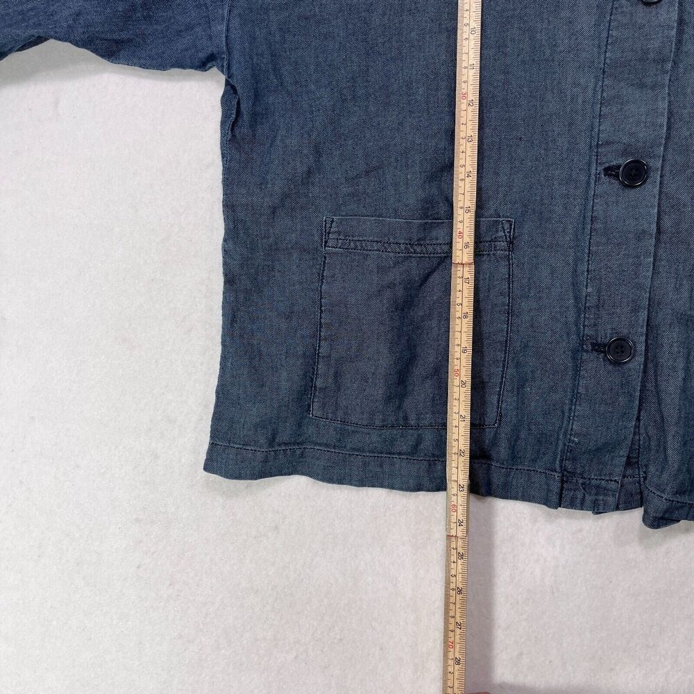 Eileen Fisher Indigo Jean Jacket - Picture 8 of 11